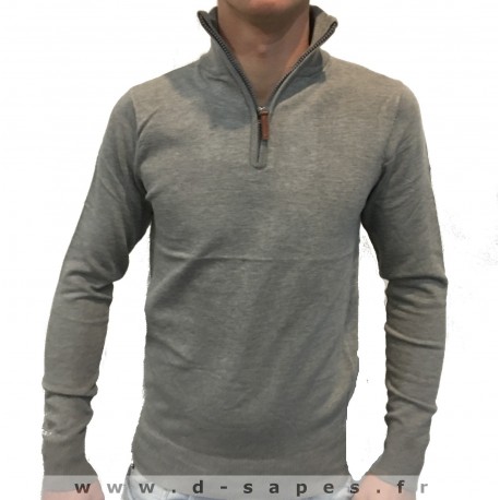 Pull pour homme avec col camionneur couleur noire petit prix 19.90 €