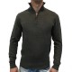 Pull pour homme avec col camionneur couleur noire petit prix 19.90 €