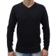 Pull pour homme avec col v couleur gris petit prix 19.90 €