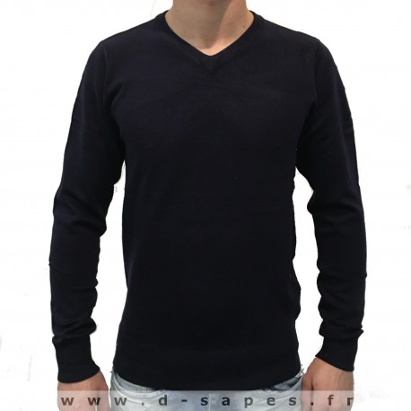 Pull pour homme avec col v couleur gris petit prix 19.90 €